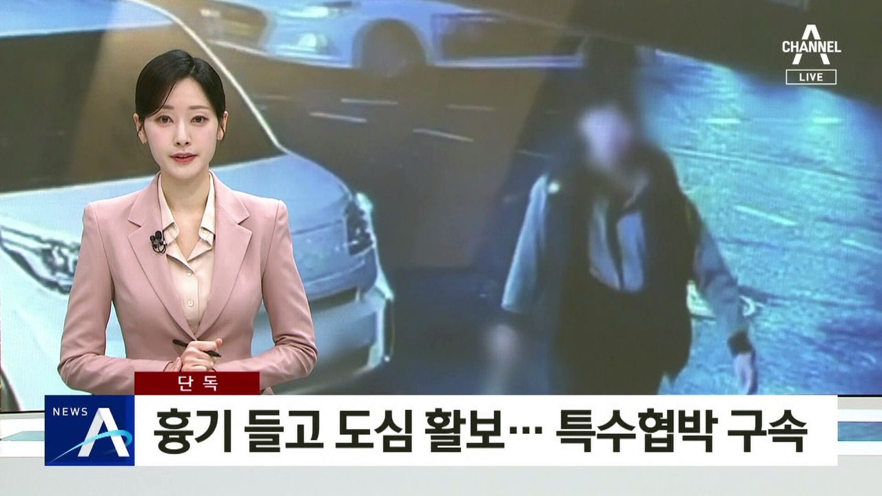 [단독]흉기 들고 도심 활보…특수협박 혐의 구속