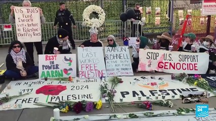 US airman dies after setting himself on fire outside Israeli embassy