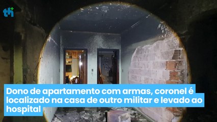 Dono de apartamento com armas, coronel é localizado na casa de outro militar e levado ao hospital