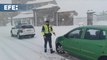 Afectadas 71 carreteras por la nieve y prohibido el paso a camiones en Burgos y La Rioja
