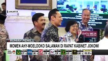 Momen Langka AHY dan Moeldoko Salaman di Rapat Kabinet Jokowi Jadi Sorotan