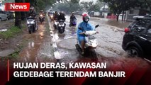 Gedebage Terendam Banjir, Kemacetan Panjang Terjadi di Jalan Soekarno-Hatta Bandung