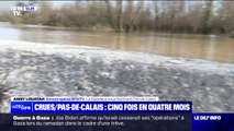 Pas-de-Calais: le niveau de la Canche redescend doucement après de nouvelles inondations