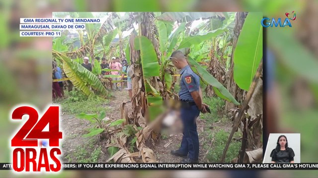8-anyos na babae, patay nang matagpuan sa damuhan; suspek, arestado | 24 Oras