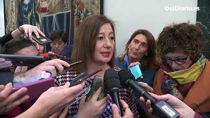 Armengol, sobre el 'caso Koldo': "Es reprochable y me da asco pensar que alguien se podía lucrar de la compra de material sanitario"