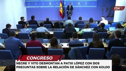 Negre y Vito desmontan a Patxi López con dos preguntas sobre la relación de Sánchez con Koldo