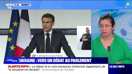 Ukraine: Emmanuel Macron annonce un débat suivi d'un vote au Parlement