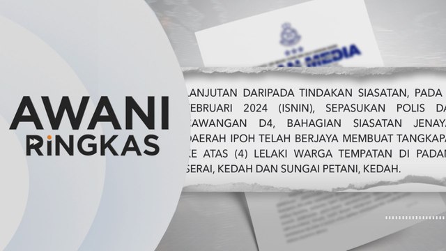 AWANI Ringkas: Empat lelaki ditahan disyaki curi kabel