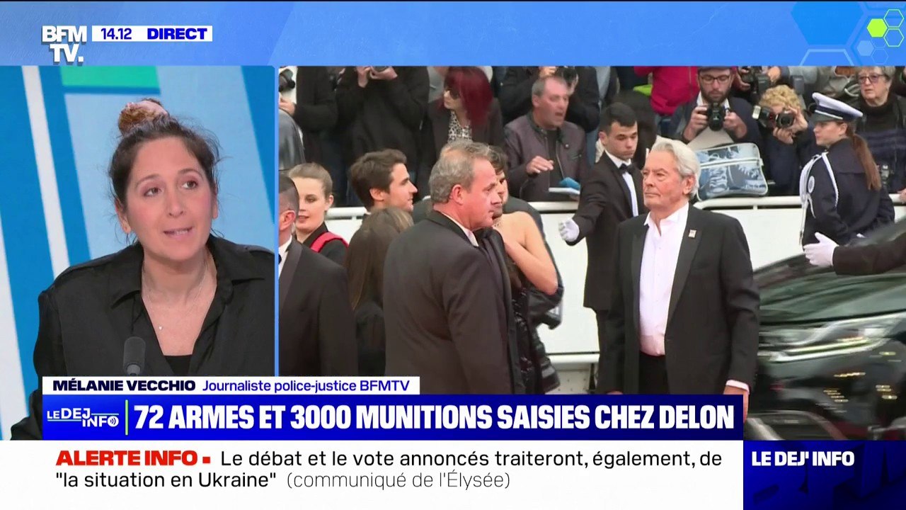 Perquisition chez Alain Delon : 72 armes à feu et plus de 3000 munitions saisies à son domicile de Douchy