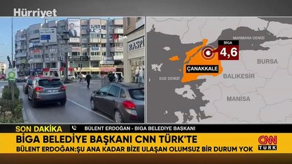 Çanakkale'de 4.6 büyüklüğünde deprem