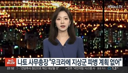 나토 사무총장 "우크라에 지상군 파병 계획 없어"