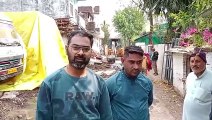 Encroachment demolished for road and drain construction