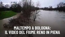 Maltempo a Bologna: il video del fiume Reno in piena