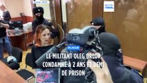 Le militant russe Oleg Orlov condamné à deux ans et demi de prison