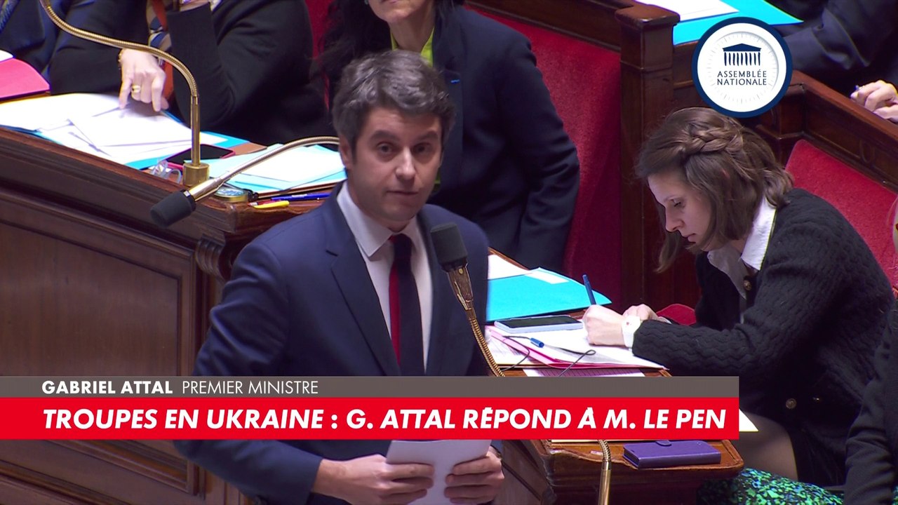 «Si vous aviez été élue en 2022, on serait en train de fournir des armes à la Russie pour écraser les Ukrainiens !» : la réponse choc de Gabriel Attal à Marine Le Pen sur la question de l’Ukraine