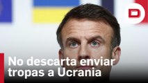 Macron no descarta el envío de tropas a Ucrania y pide «una economía de guerra» frente a Rusia