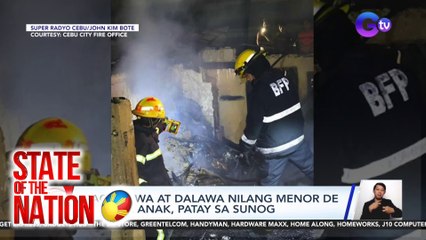 Mag-asawa at dalawa nilang menor de edad na anak, patay sa sunog | SONA