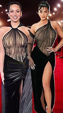 جرأة فستان نانسي ابنة رانيا يوسف تثير الجدل! وردود فعل الجمهور في حفل Joy Awards