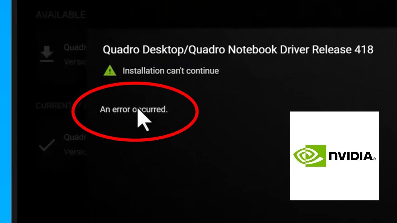 How to Fix NVIDIA GeForce Experience Driver Installation can't continue With an error occurred Try Again in Windows 10 / 11