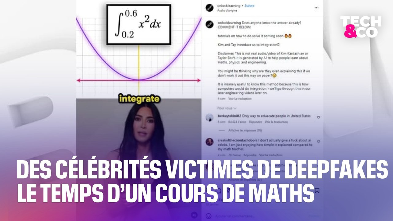 Kim Kardashian, Taylor Swift ou encore Elizabeth II donnent des cours de maths grâce à l'intelligence artificielle