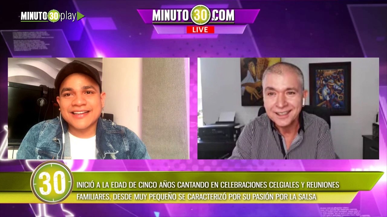 Byordy, cantante de salsa cartagenero, en exclusiva con Minuto30