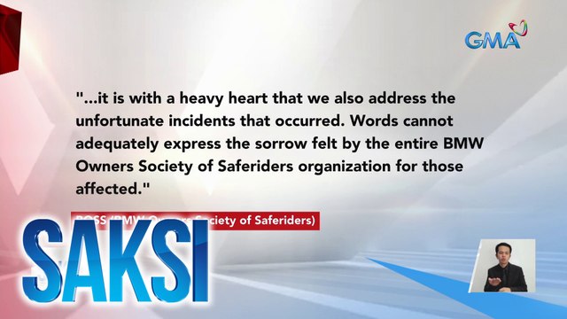 BMW Owners Society of Safe Riders, naglabas ng pahayag ukol sa Boss Ironman Motorcycle Challenge 2024 | Saksi