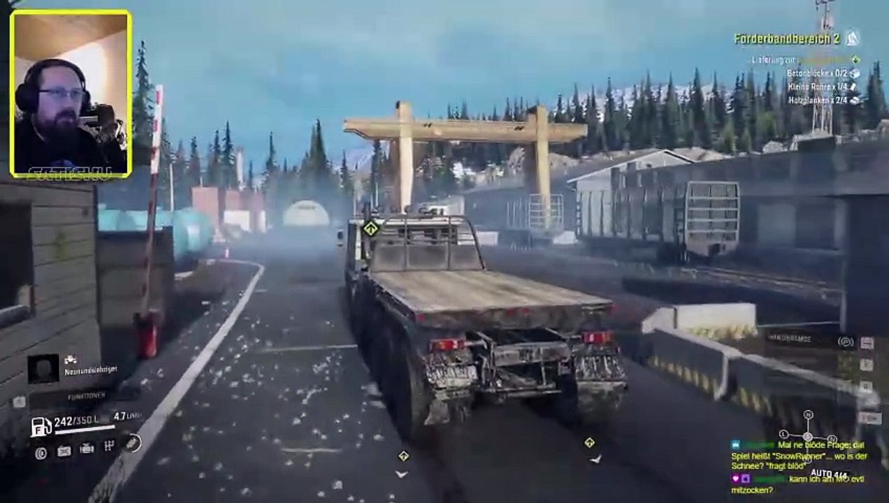 So fahren, das die Fracht nicht nass wird. SnowRunner #309
