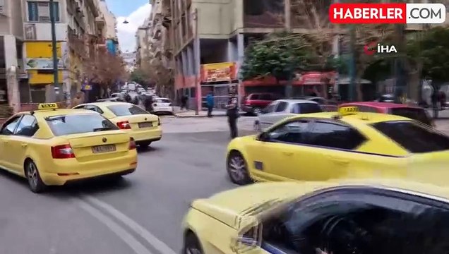 Yunanistan'da taksiciler 48 saatlik greve gitti