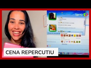 Influencer viraliza ao entrar no MSN em 2024: 'Nostalgia'