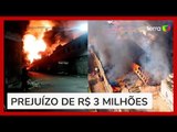Incêndio em galpão usado pela Receita Federal em Santos (SP) já dura 30 horas