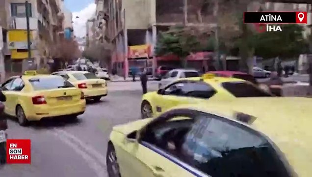 Yunanistan’da taksiciler 48 saatlik greve gitti