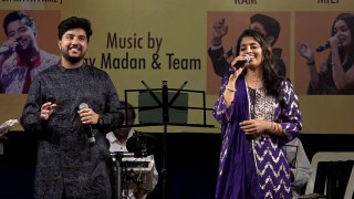 Gunguna Rahe Hain Bhanware • Aaroh Sharma and Sangeeta Melekar live cover performing song