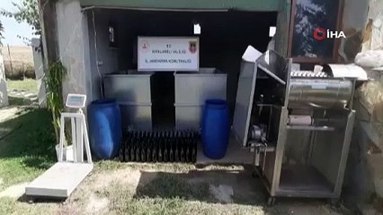 Jandarma'dan kaçak şarap baskını