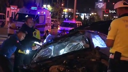 Yine sürat yine facia. Hem kendini hem arkadaşını ölüme götürdü