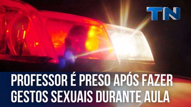 Professor é preso após fazer gestos sexuais durante aula no ES