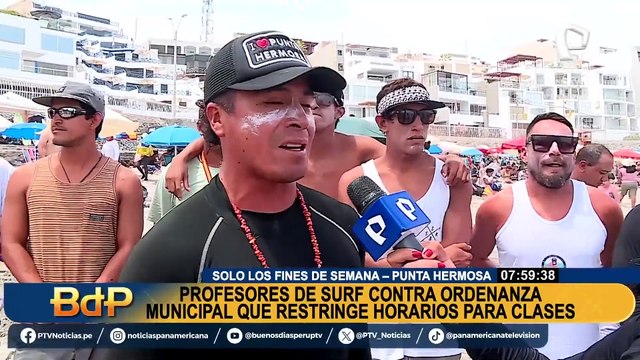 Sugerente de Punta Hermosa se pronuncia sobre protestas de surfistas tras restricción de horarios