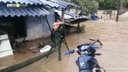 En San Rafael también se desbordó el río Arenal