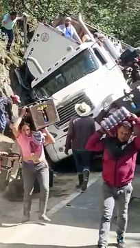 camión de cervezas saqueado