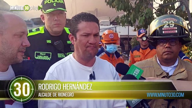 Lamentable Siete locales comerciales fueron destruidos por la candela en Rionegro