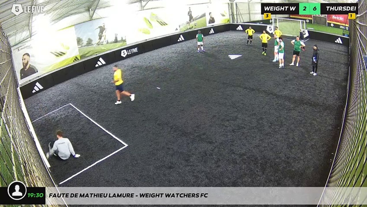 Faute de Mathieu LAMURE - WEIGHT WATCHERS FC