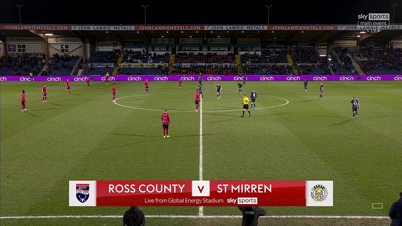Ross County Vs St Mirren 1 half