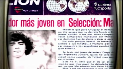 El debut de Maradona en la Selección Argentina