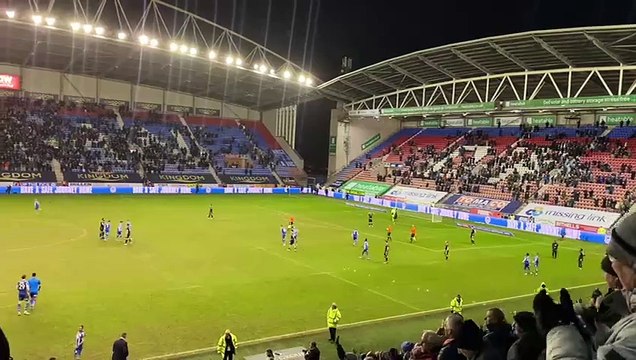 Wigan Athletic v Bolton Wanderers - full time whistle