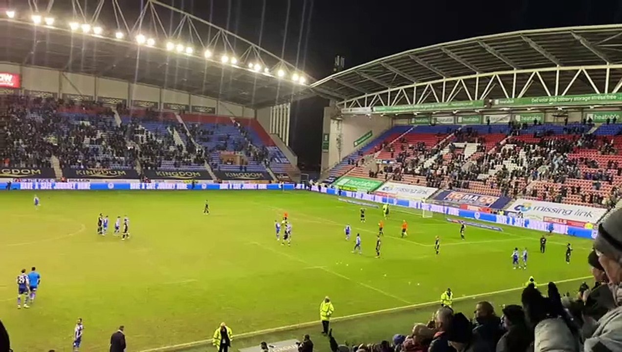 Wigan Athletic v Bolton Wanderers - full time whistle