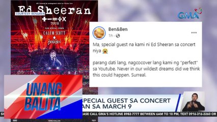 Ben & Ben to Join Ed Sheeran as Special Guests at March 9 Concert in UB 🎶