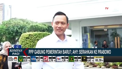 AHY soal PPP Diisukan Gabung Pemerintah Baru: Saya Serahkan ke Prabowo