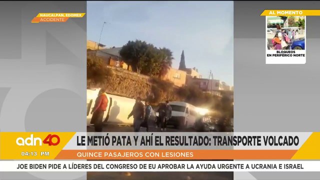 Vuelca unidad de transporte público dejando a 15 pasajeros lesionados | Cotorreando la noticia