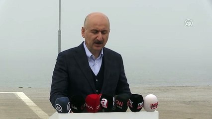 Ulaştırma Bakanı Karaismailoğlu bulutların üzerindeki köprüde müjdeyi verdi