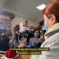 İYİ Parti lideri Meral Akşener ile ‘Sallayın düşecekler’ diye seslenen vatandaş arasında dikkat çeken konuşma