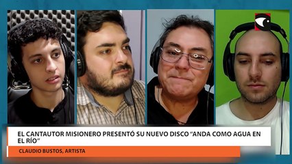 El cantautor misionero presentó su nuevo disco “Anda como agua en el río”